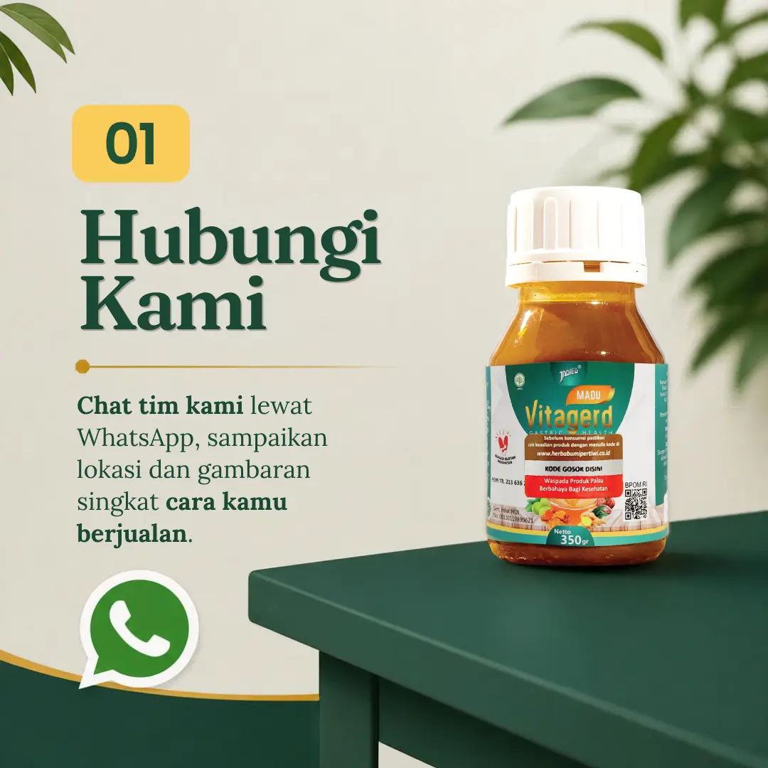 Langkah 1: Hubungi kami lewat WhatsApp untuk mulai jadi reseller Vitagerd
