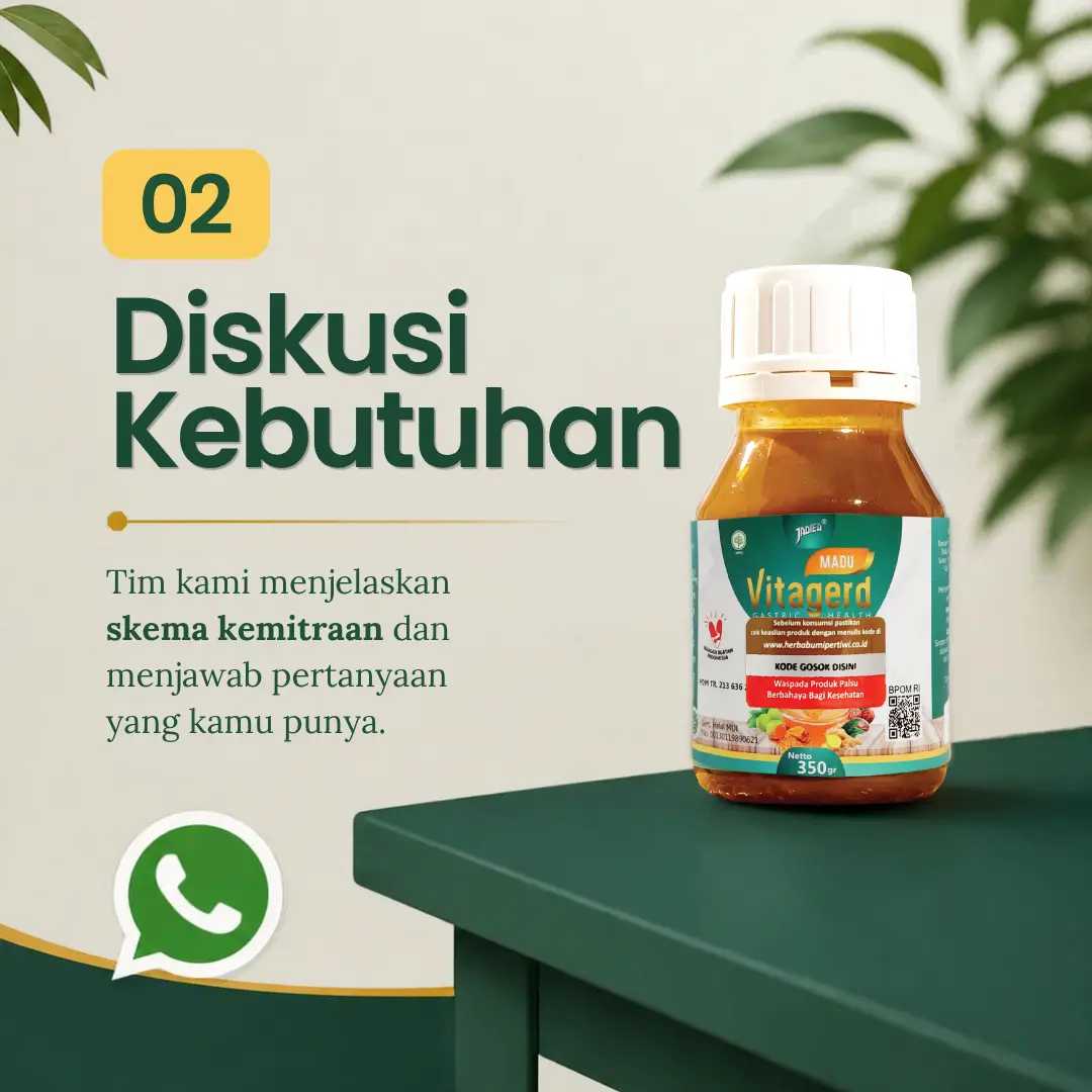 Langkah 2: Diskusi kebutuhan dan skema kemitraan dengan tim Vitagerd