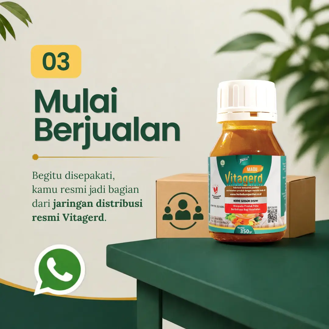 Langkah 3: Resmi jadi bagian jaringan distribusi resmi Vitagerd